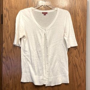 Lightweight short sleeve cardigan